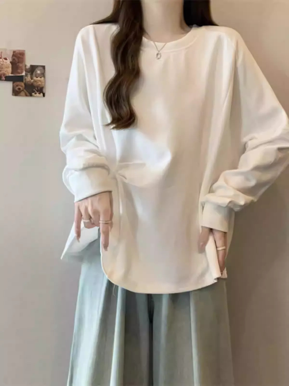 Plus Size Solid Color Ruched Tie Front T-shirt, Loose Tummy Hide Top