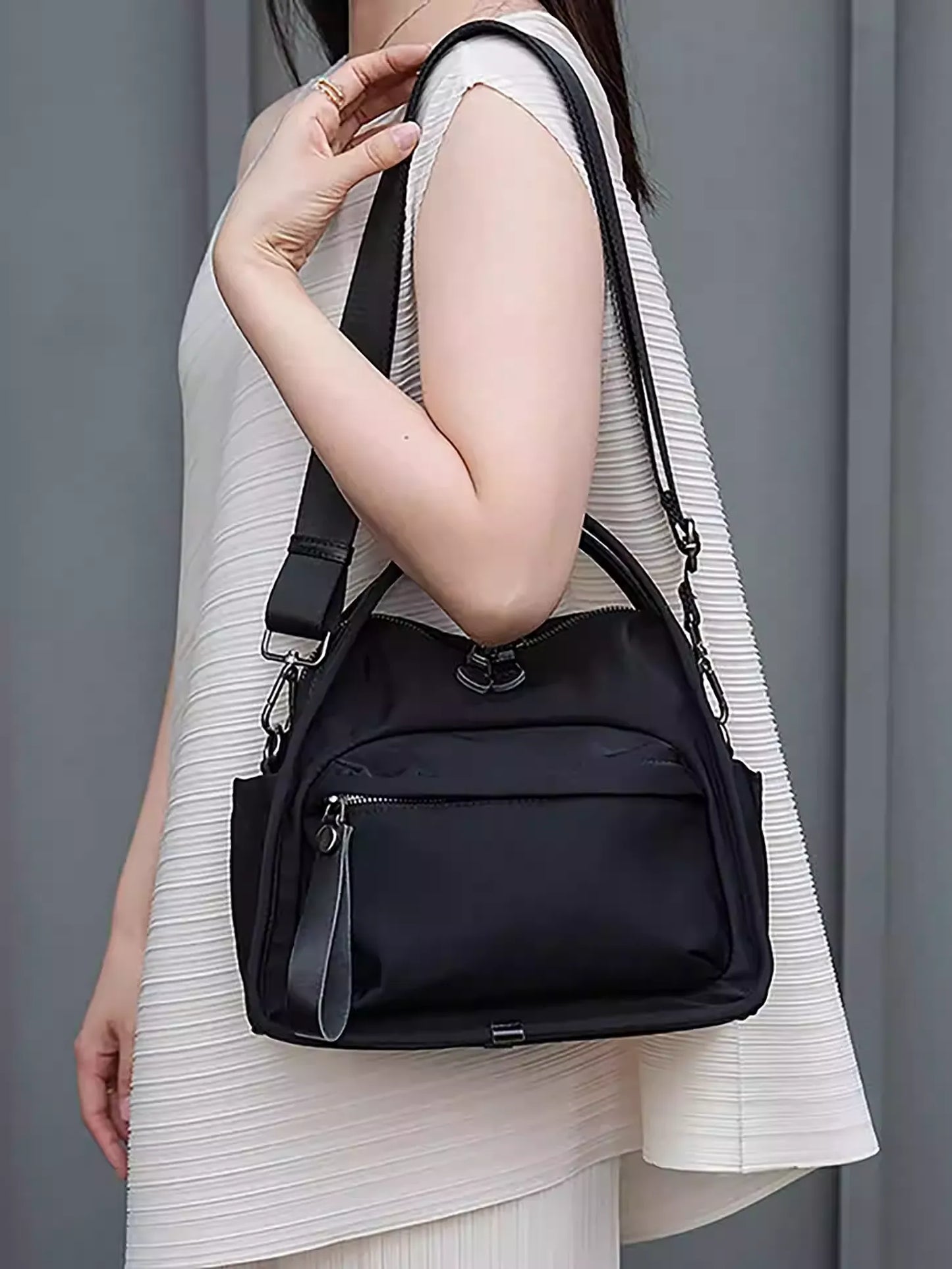 Versatile Oxford Cloth Top Handle Bag Lightweight for Daily & Travel Use