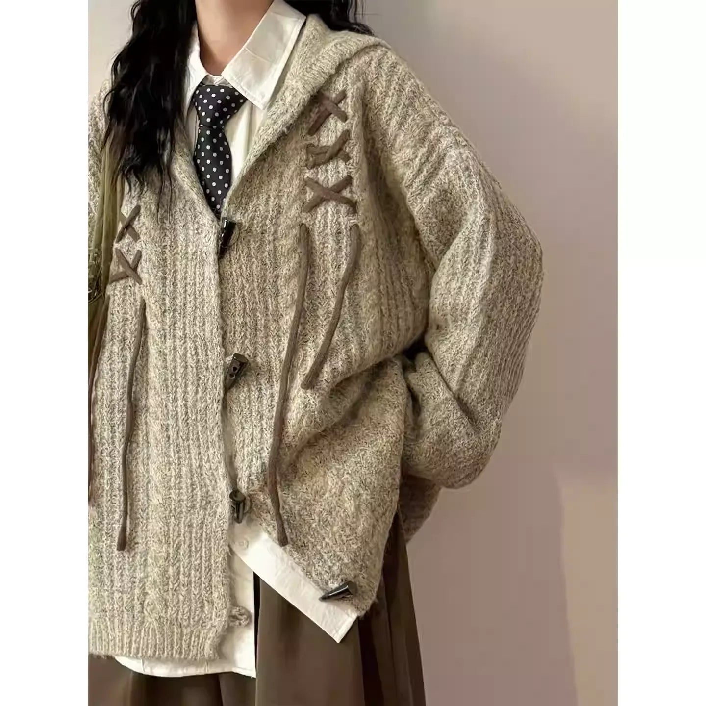 Women's Artistic Starry Sky Oil Painting Playful Print Cardigan Jacket New Arrival