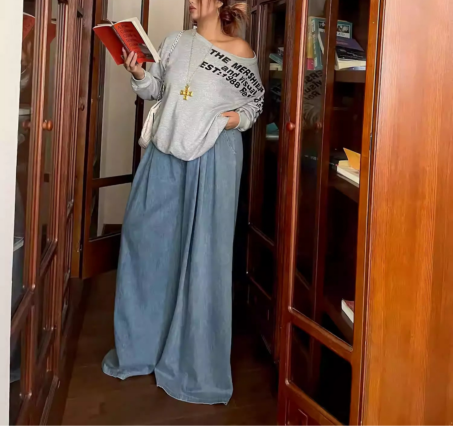 Plus Size One Shoulder Loose Top