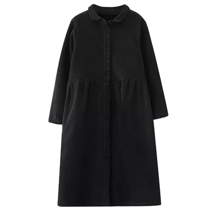 Corduroy Trench Coat Women's Mid-Length - Versatile