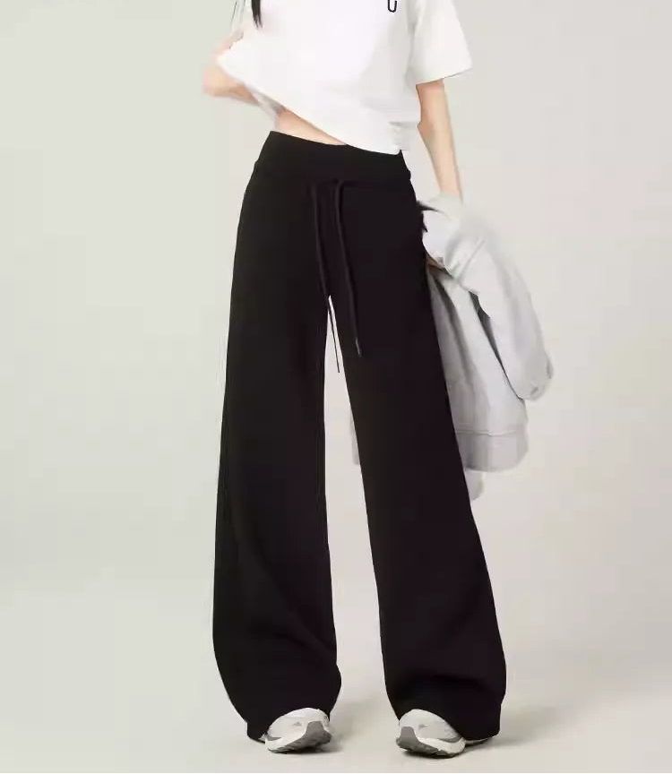 Relaxed High - Waisted Straight Leg Sweatpants