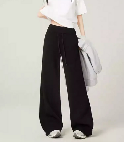 Relaxed High - Waisted Straight Leg Sweatpants