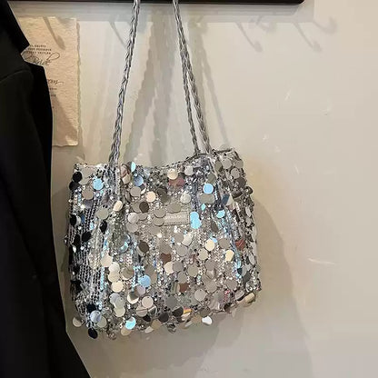 Women's New Arrival Sequined Underarm Bag – Stylish Glitzy Shoulder Bag