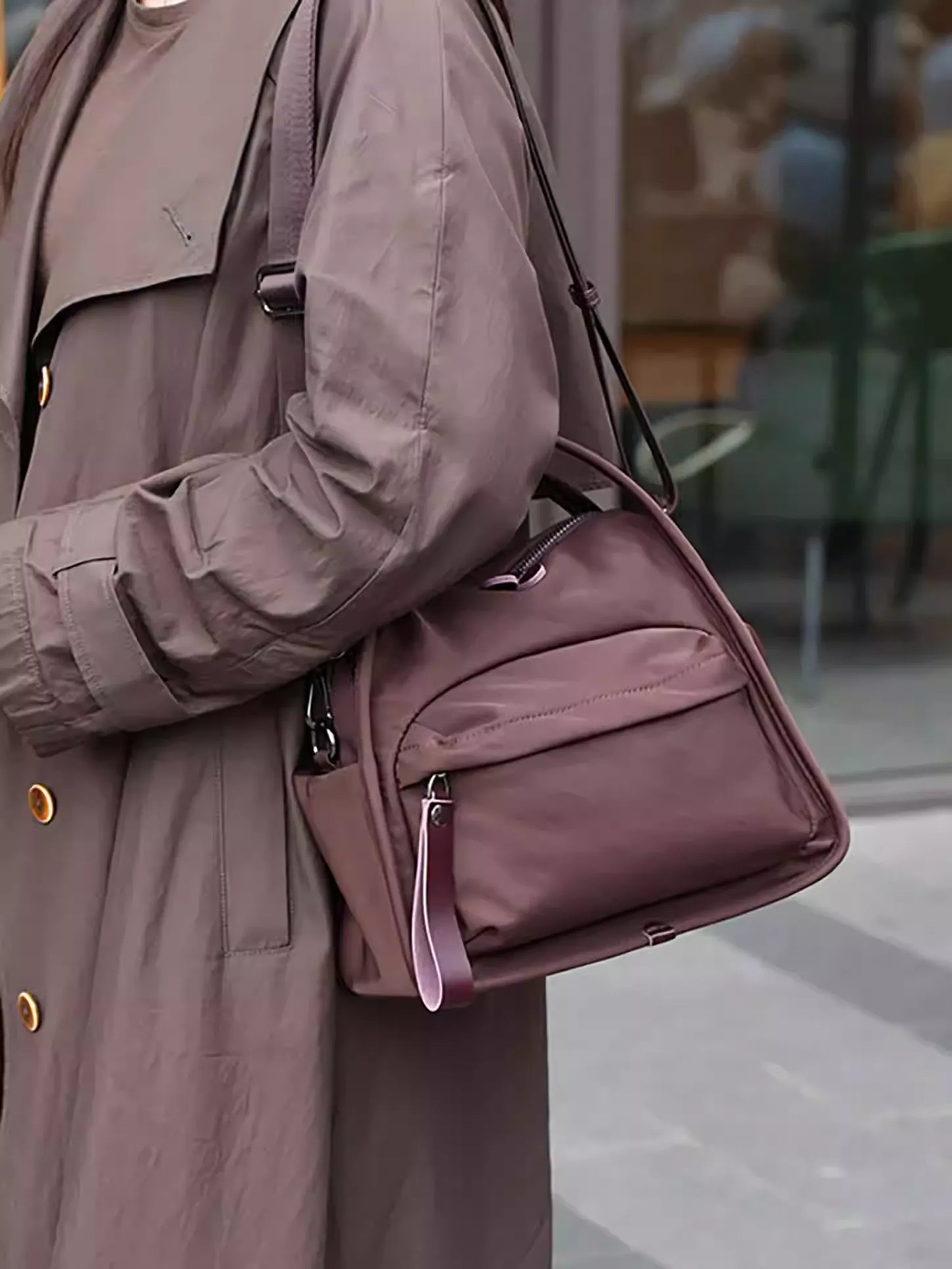 Versatile Oxford Cloth Top Handle Bag Lightweight for Daily & Travel Use