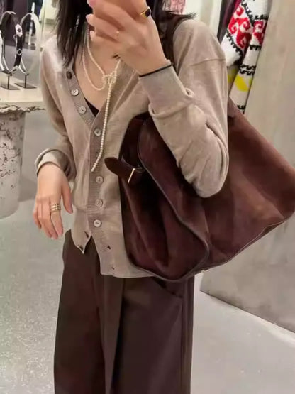 New 2026 Collection Vintage Large Capacity Commute Tote Bag