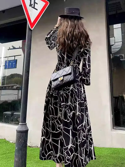 Plus Size Black Work Layering Dress