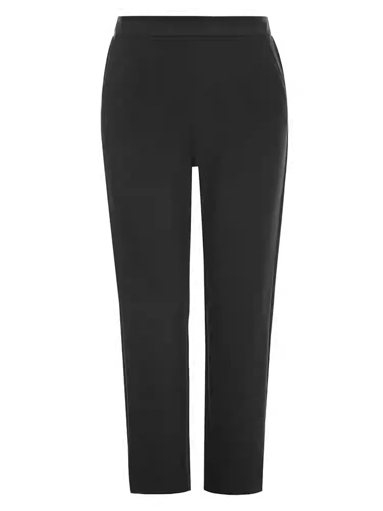 Plus Size 2026 New Spring Slim Straight Office Pants