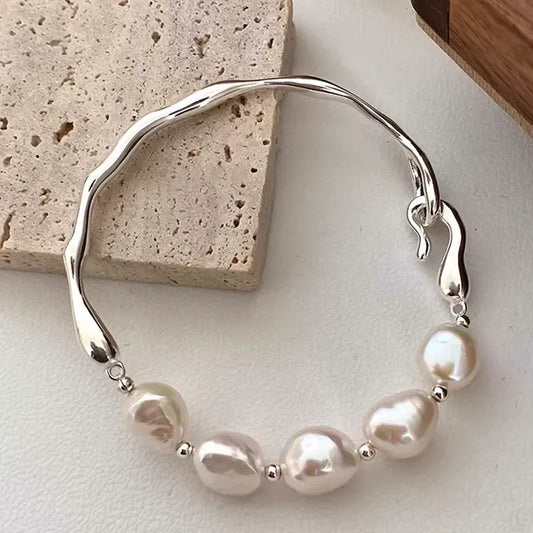 Silky Lustre Freshwater Pearl Bracelet High Shine Versatile Daily Fine Jewelry