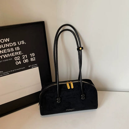 Women's Trendy Top Handle Bowling Bag – Chic Spacious Handheld Bowling Tote