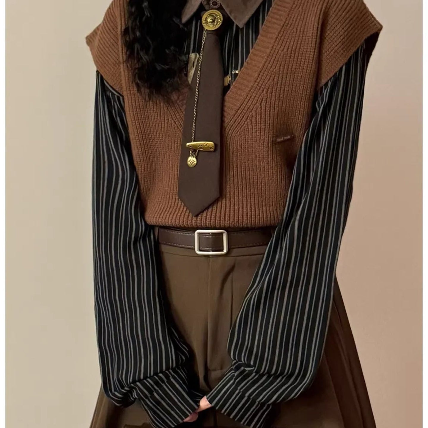 Unisex Preppy Style Comfortable Layering Knit Vest Sleeveless Sweater