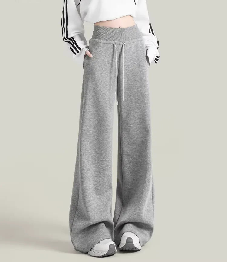 Relaxed High - Waisted Straight Leg Sweatpants